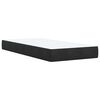 vidaXL Cama box spring con colchón cuero sintético negro 90x190 cm