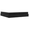 vidaXL Estructura de cama con colch&oacute;n Otro 2 uds. Negro PVC