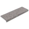 vidaXL Alfombrillas para escaleras 30 unidades 65x21x4 cm Gris Borde Rectangular