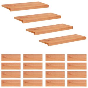 vidaXL Alfombras para escalones 20 uds. 80 x 30 x 2 cm Barniz