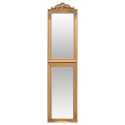 vidaXL Espejo de pie dorado 40x160 cm