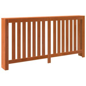 vidaXL Cubierta radiador madera maciza pino marr&oacute;n cera 169x19x84 cm