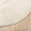 vidaXL Alfombra de pelo corto OVIEDO beige Ø 280 cm