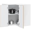 vidaXL Mueble de cocina esquina pared Porto roble artesanal