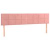 vidaXL Cama box spring con colch&oacute;n terciopelo rosa 120x190 cm