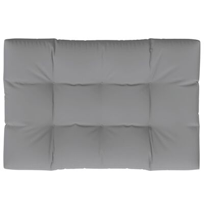 vidaXL Cojín para muebles de palets tela gris 120x80x12 cm