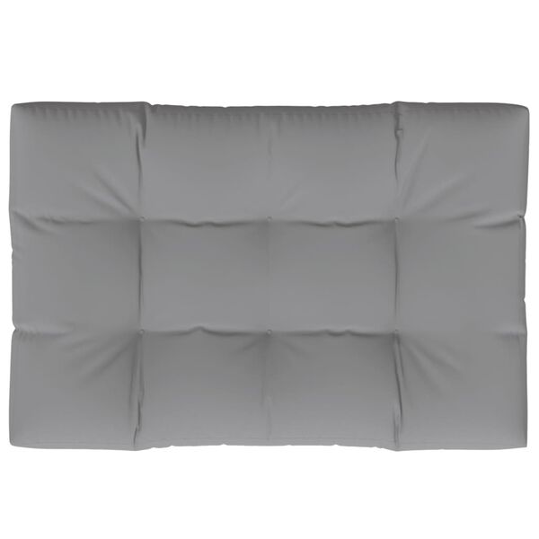 vidaXL Cojín para muebles de palets tela gris 120x80x12 cm