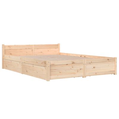 vidaXL Estructura de cama con cajones 160x200 cm
