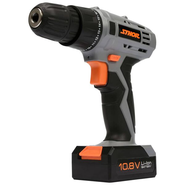 Sthor Taladro inal&aacute;mbrico con bater&iacute;a iones de litio 1,3Ah 10,8V 15Nm