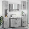 vidaXL Juego de muebles de ba&ntilde;o con caj&oacute;n 5 pcs Gris Concreto