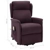 vidaXL Sillón de masaje elevable tela morado