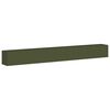 vidaXL Jardinera de acero laminado en fr&iacute;o verde oliva 360x40x40 cm