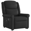 vidaXL Sillón reclinable de masaje pie cuero sintético negro brillante