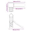 vidaXL Parque infantil de exterior madera de pino impregnada