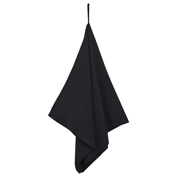 vidaXL Toallas Deportivas 2 pcs Negro 100 x 50 cm