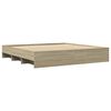 vidaXL Estructura de cama sin colchón roble Sonoma 180x200 cm