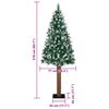 vidaXL &Aacute;rbol de Navidad Delgado con 300 LED con soporte Verde 210 cm