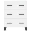 vidaXL Aparador alto madera contrachapada blanco 69,5x34x180 cm