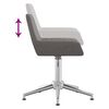 vidaXL Silla de oficina giratoria tela gris oscuro