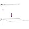 vidaXL Toldo Retr&aacute;ctil Manual Rojo y 350 x 250 cm Tela y acero