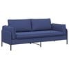 vidaXL Sof&aacute; de 3 plazas Azul Polic&iacute;a 222 x 81 x 89 cm Terciopelo