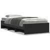 vidaXL Estructura de cama madera de ingenier&iacute;a negra 100x200 cm