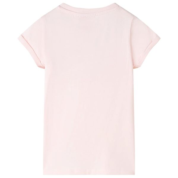 Camiseta infantil rosa suave 92