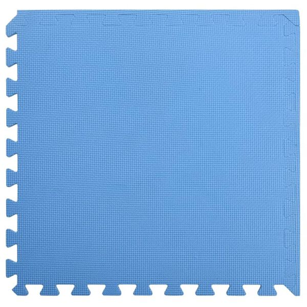 vidaXL Alfombrillas de goma EVA azul 12 uds 4,32 ㎡