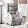 vidaXL Sill&oacute;n el&eacute;ctrico reclinable elevable de tela gris nube