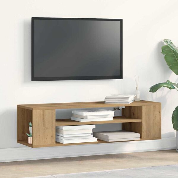 vidaXL Gabinete de TV artisian oak 100 x 30 x 26,5 cm
