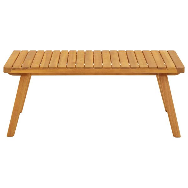 vidaXL Mesa de centro de jardín madera maciza de acacia 90x55x35 cm