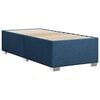 vidaXL Cama box spring con colch&oacute;n tela azul 80x200 cm