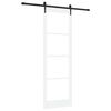 vidaXL Puerta Corredera 78 x 232 cm Madera de pino maciza y vidrio