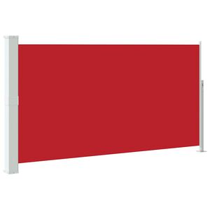 vidaXL Toldo lateral retr&aacute;ctil de jard&iacute;n rojo 170x300 cm