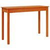 vidaXL Mesa consola madera maciza de pino marr&oacute;n cera 110x40x75 cm