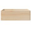 vidaXL Caja de madera con asas madera maciza pino 40x30x13 cm