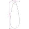 vidaXL Espejo de pared negro 40x15 cm