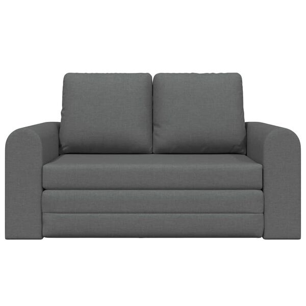 vidaXL Sof&aacute; cama 60cm Gris oscuro tela