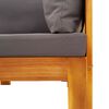 vidaXL Set de sofás de jardín con cojines 5 pzas madera maciza acacia