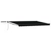 vidaXL Toldo Retr&aacute;ctil El&eacute;ctrico Negro y Antracita 4 x 3 m