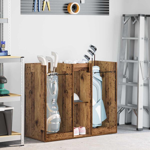 vidaXL Armario de Golf Liso Madera vieja 102 x 45 x 85,5 cm