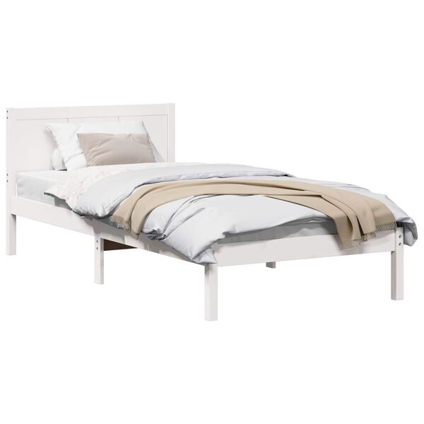 vidaXL Estructura de cama 90 x 190 cm Madera maciza de Pino