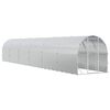 vidaXL Gallinero Plateado 1200 x 200 x 200 cm Acero Galvanizado