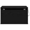 vidaXL Mesita de noche de pared 2 pcs Roble Negro 50 x 36 x 30 cm