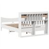 vidaXL Estructura de cama sin colch&oacute;n madera de pino blanca 140x190 cm