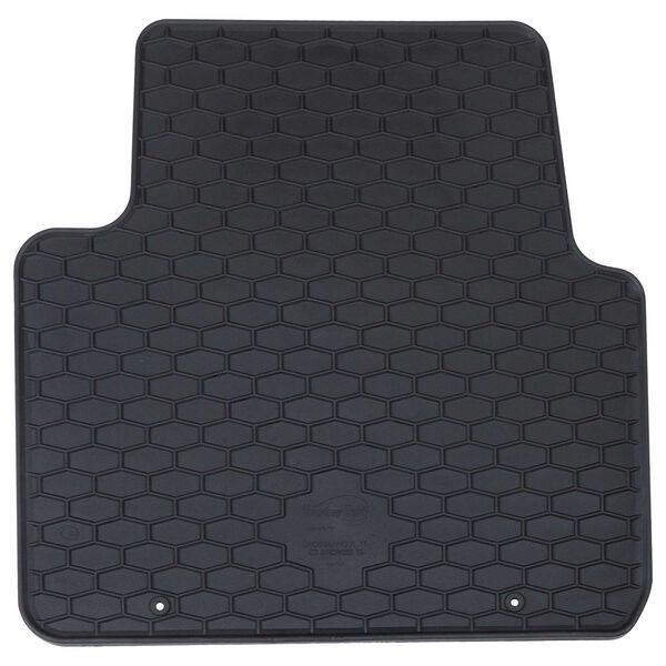 vidaXL Alfombrilla de Coche 4 pcs Negro Goma