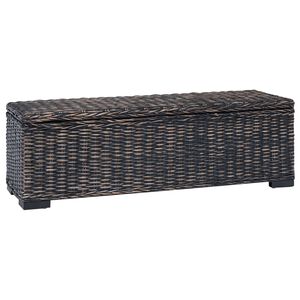 vidaXL Caja de Almacenamiento Negro 110 x 35 x 45 cm