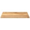 vidaXL Tablero de mesa rectangular madera maciza mango 100x80x3,8 cm