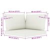 vidaXL Juego de muebles de jard&iacute;n 8 piezas con cojines crema