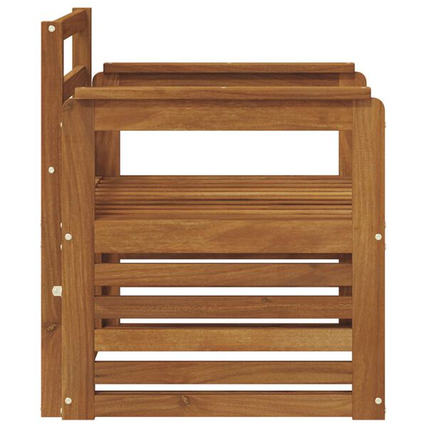 vidaXL Conjunto de sof&aacute;s de exterior Natural 71 x 63 x 73 cm